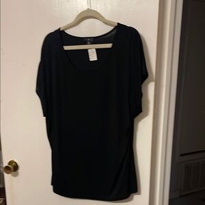 Ellos Black Dolman Sleeve Boxy Blouse
